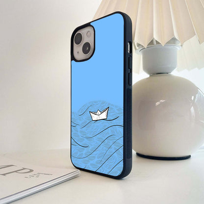 Sailing Sheep Sketch Glass Case