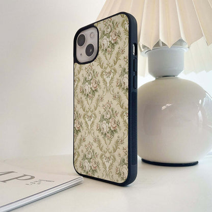 Vintage Floral bouquets Glass Case