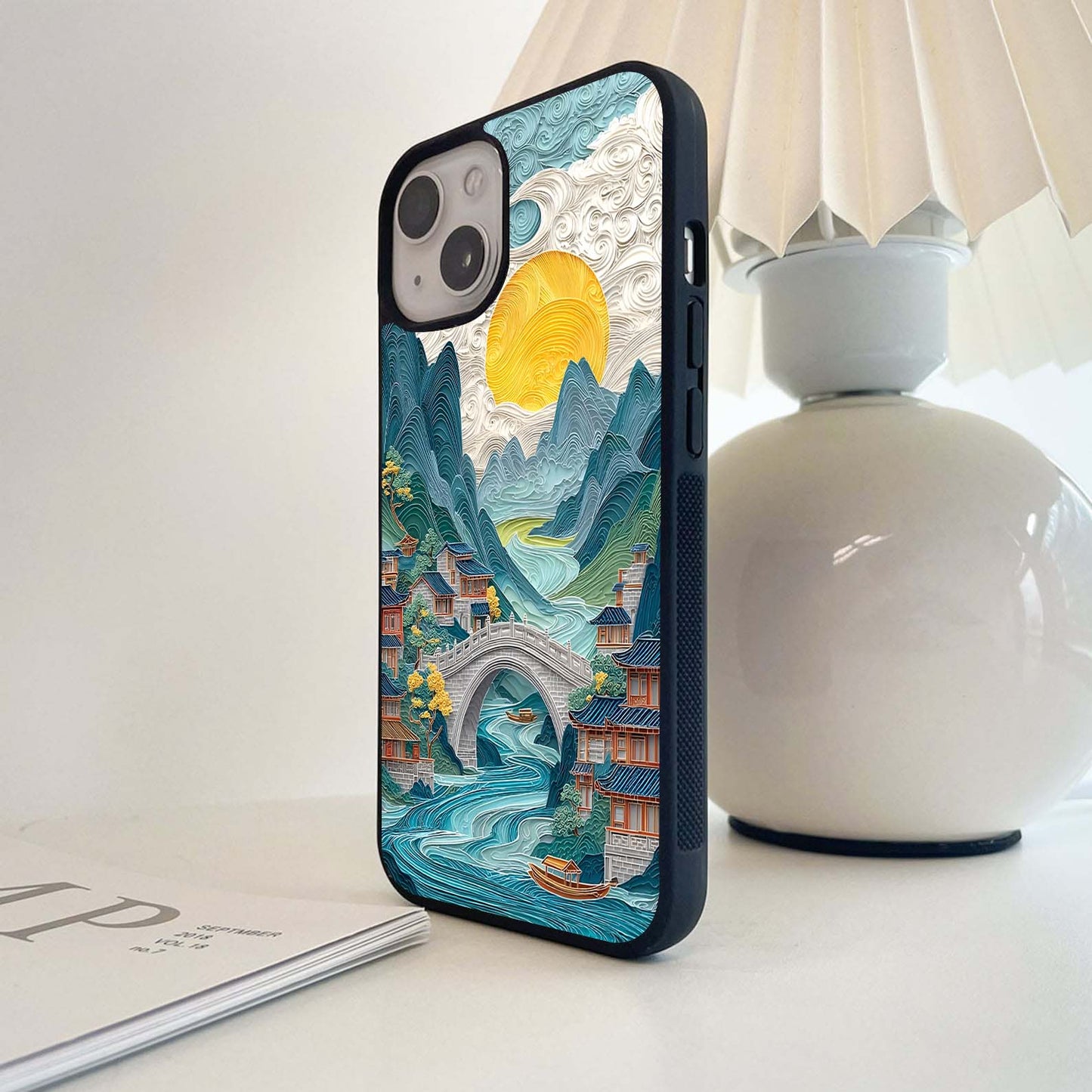 Sunrise River Village Glass Case