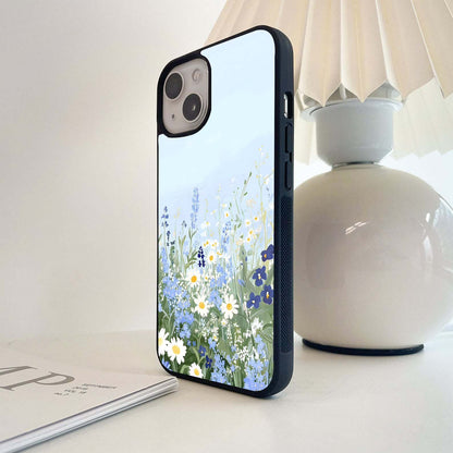 Misty Petal Flow Glass Case