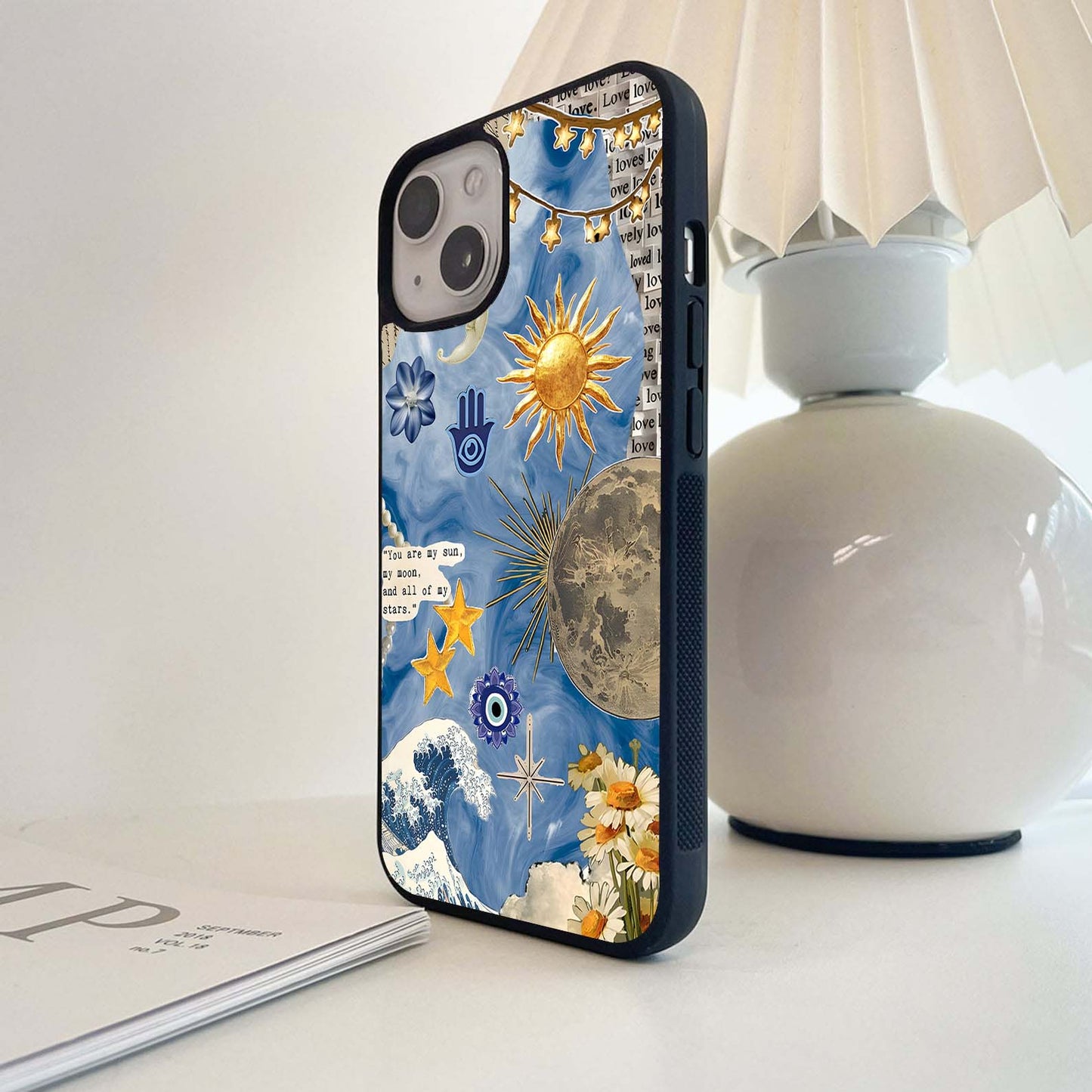 Protective motifs Glass Case