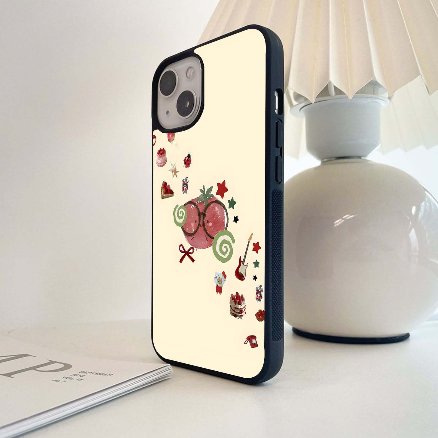 Strawberry Spark Fun Glass Case