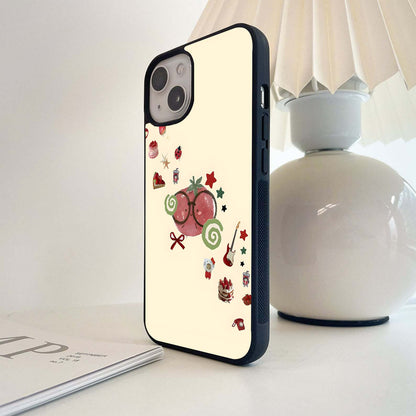 Strawberry Spark Fun Glass Case