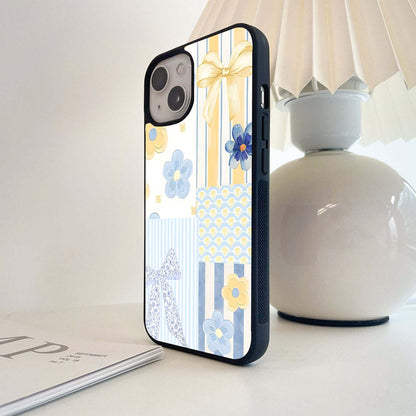 Vintage Retro Ribbon Glass Case