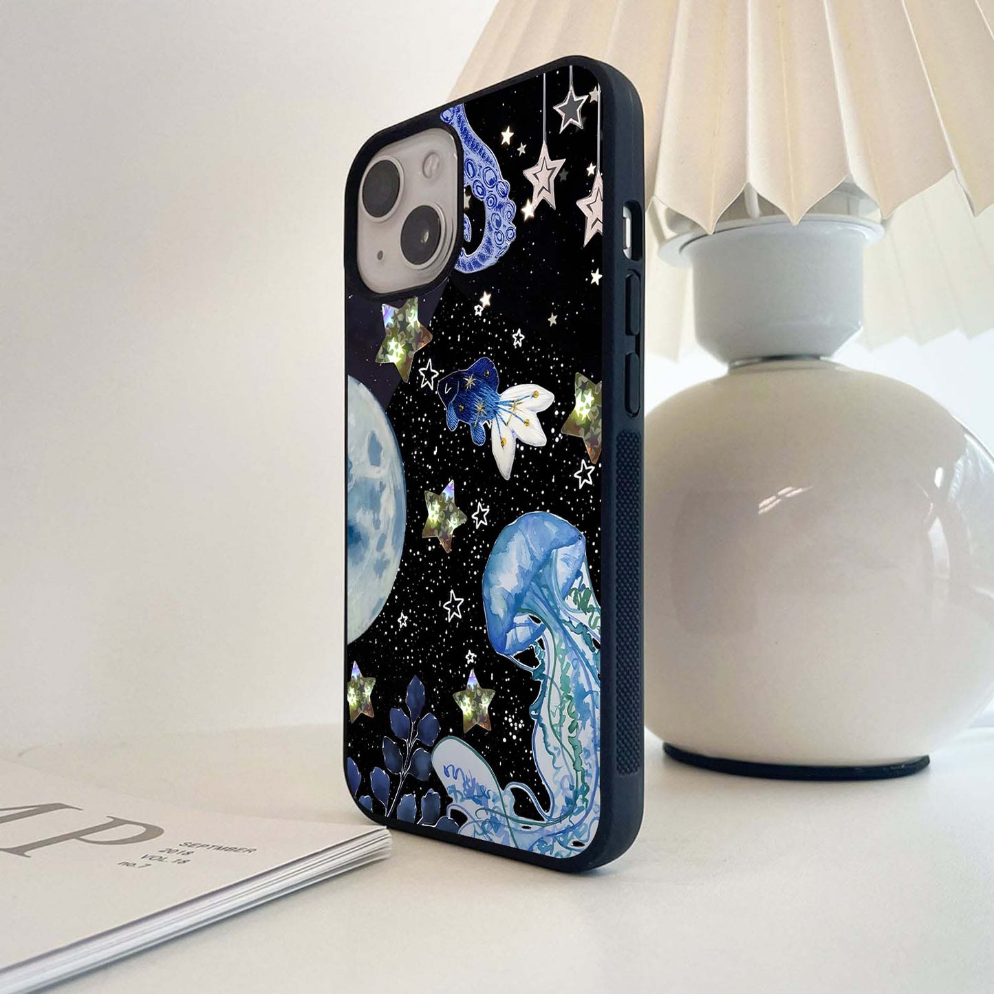 Celestial Jellyfish Dream Glass Case