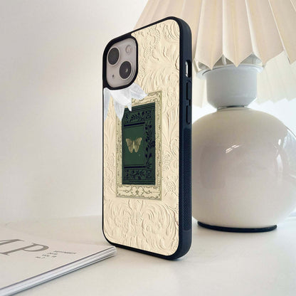 Pastel Biege Wall Art Glass Case