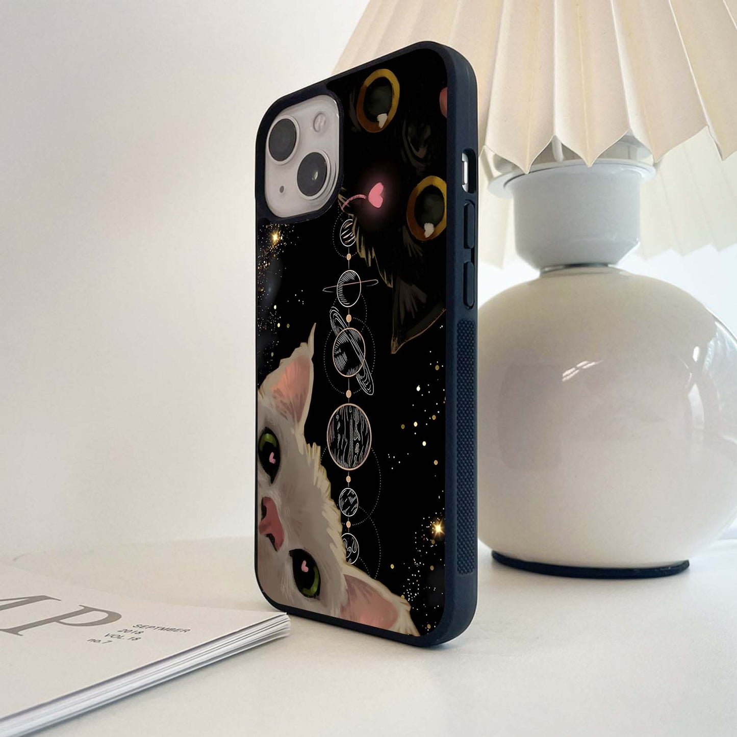 Galactic Cat Glass Case