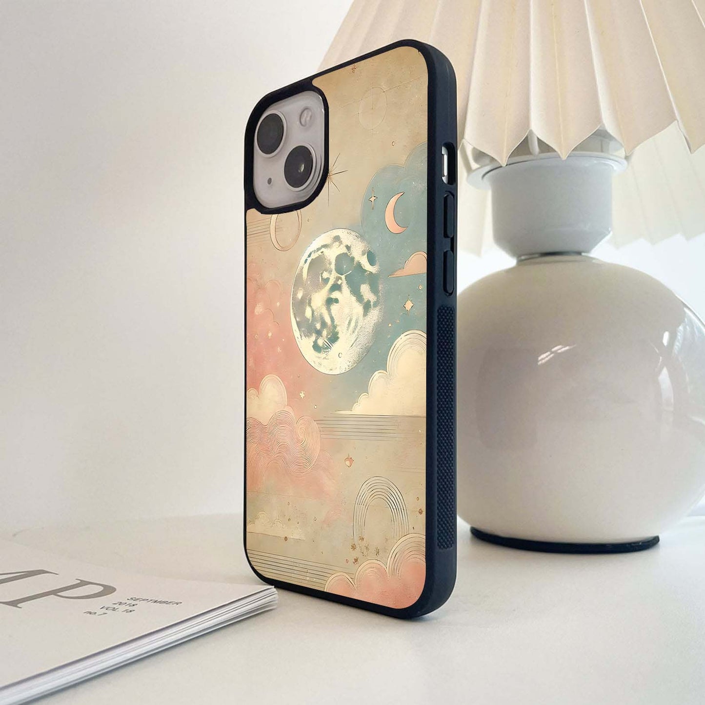 Patina Shinig Moon Glass Case