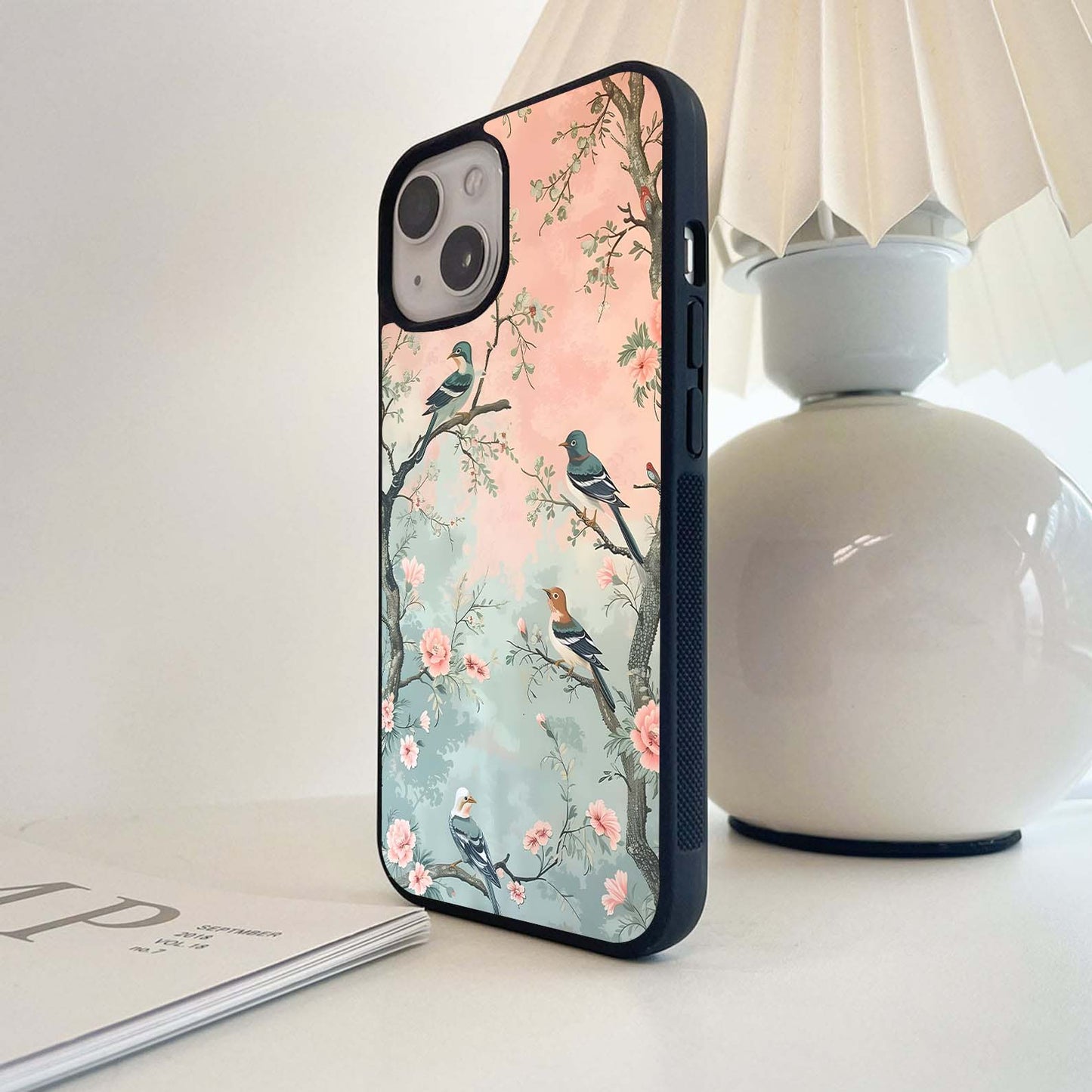 Baby Birds On tree Glass Case