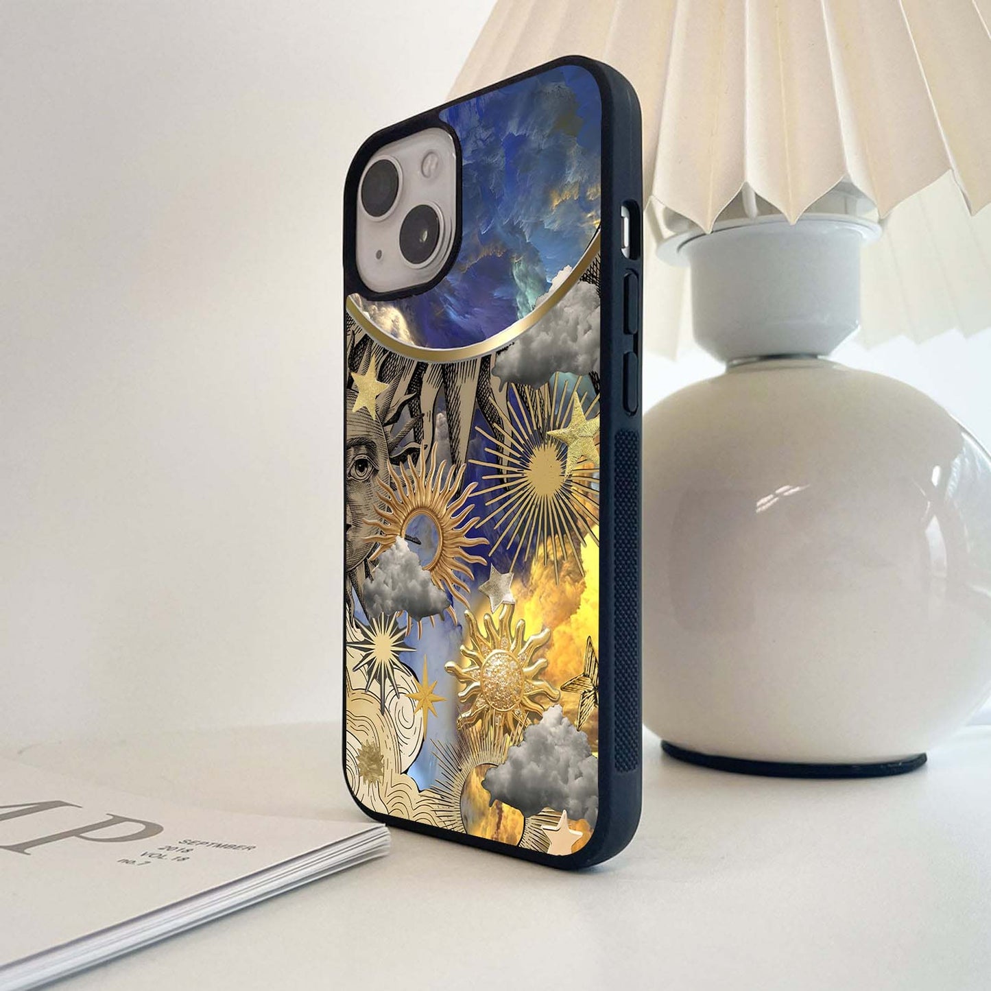 Boho Suns Aesthetic Glass Case