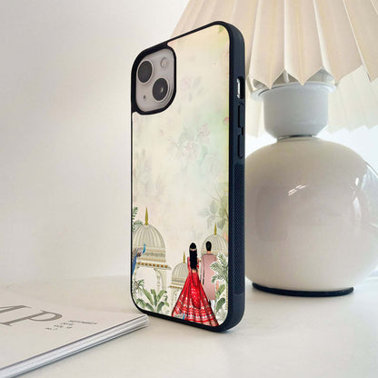 Tree Dancing Scenery Glass Case