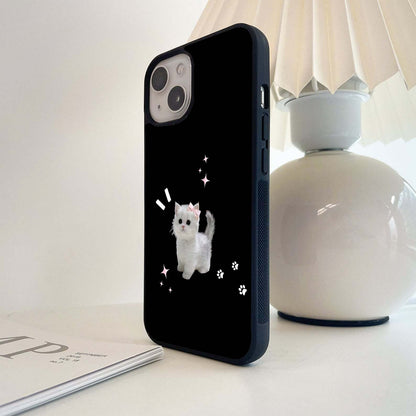 Cute Small Cat Glass Case