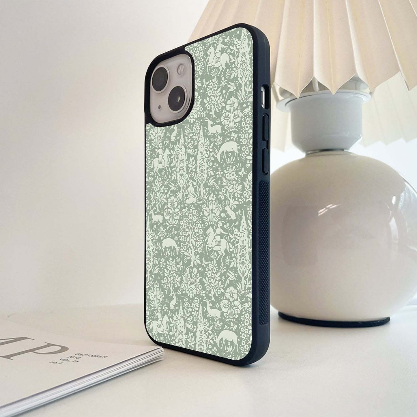 Timeless Forest Pattern Glass Case