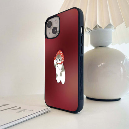 Dancing Cat Glass Case