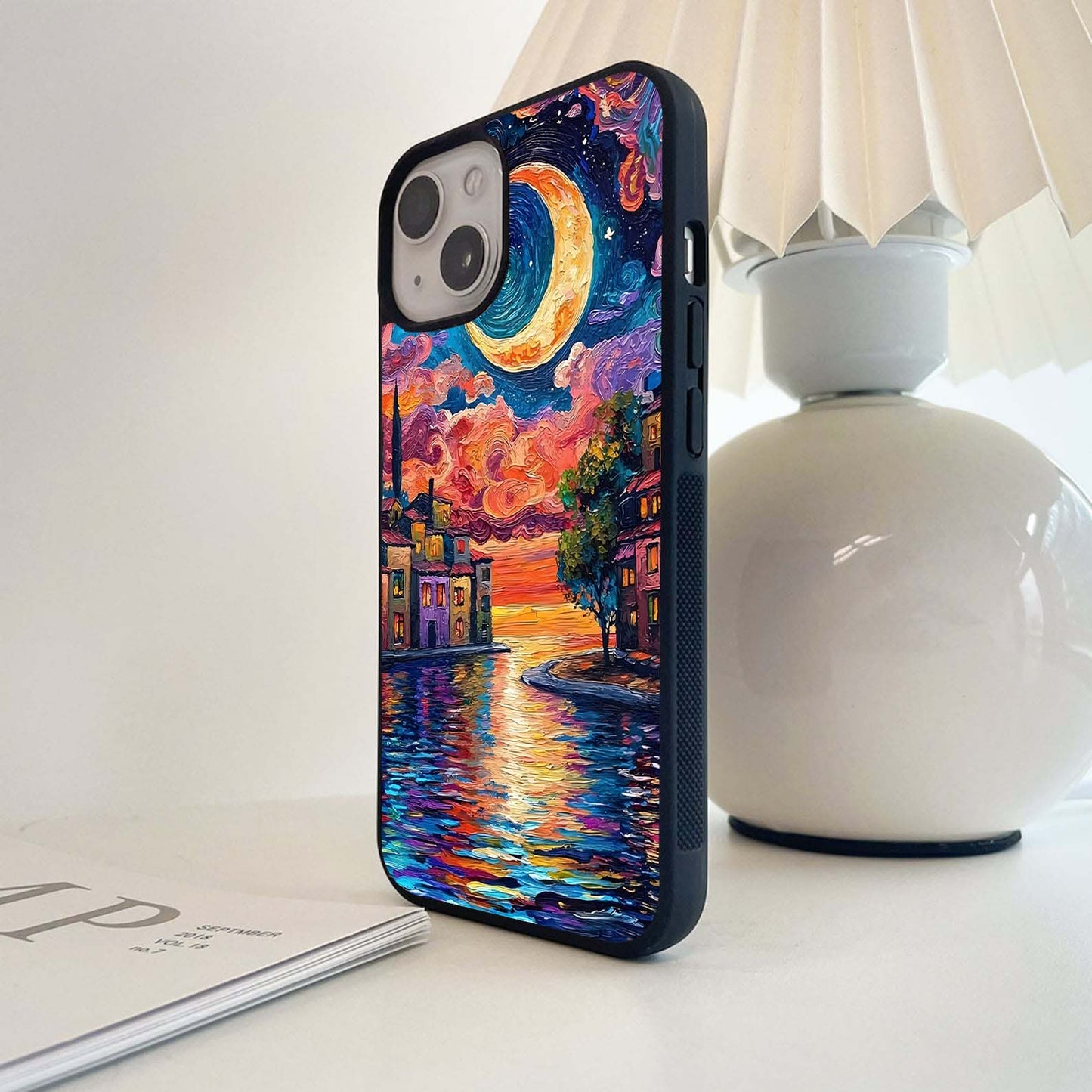 Multiple Watercolor Art Glass Case