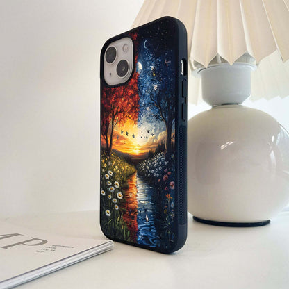 Double Shade Scenery Glass Case