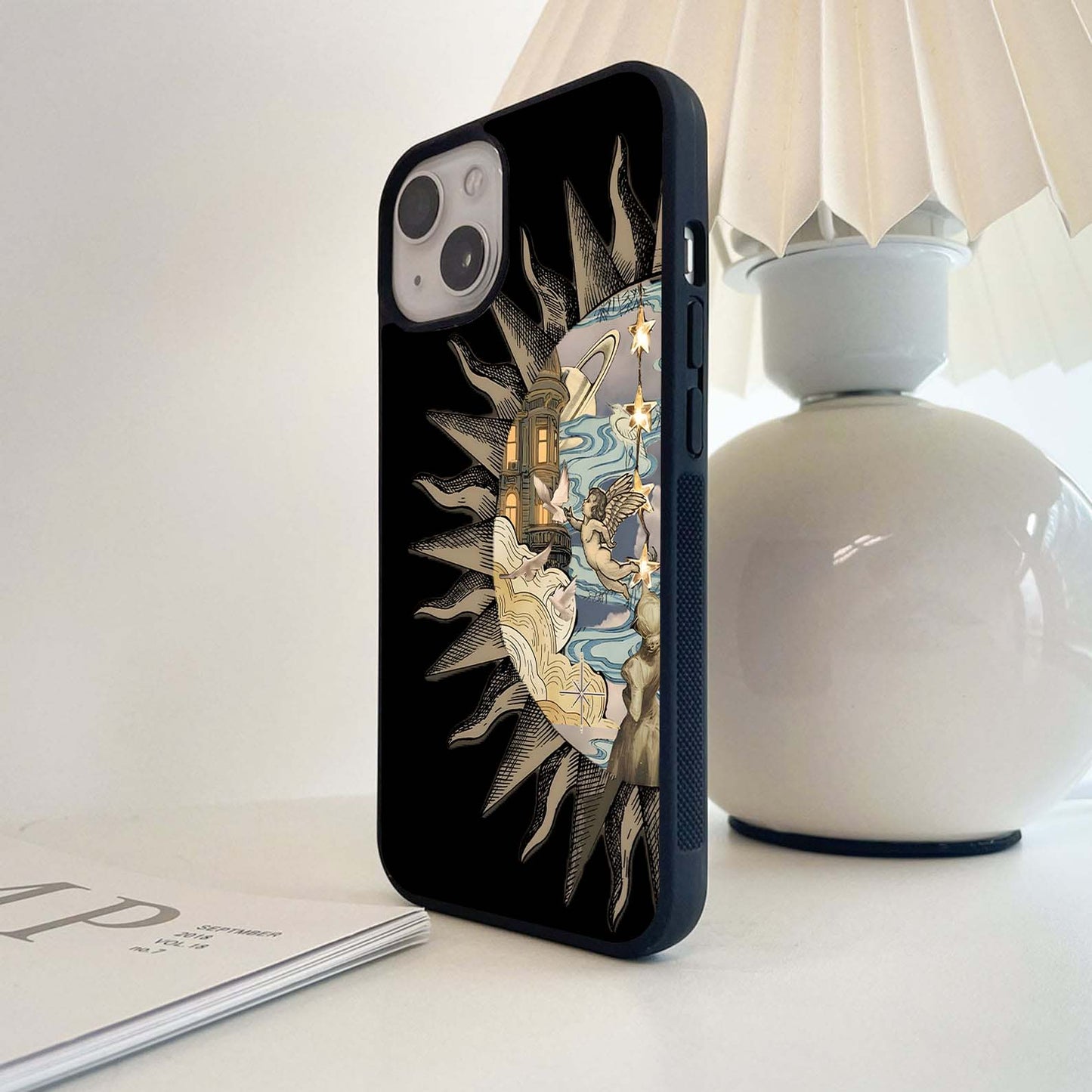 Vintage Art With Sun Glass Case