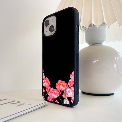 Velvet Bloom Frame Glass Case