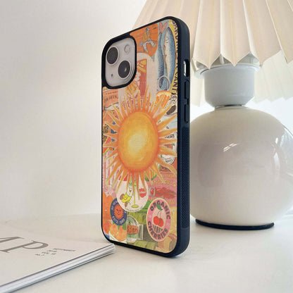 Orange Retro Glow Glass Case