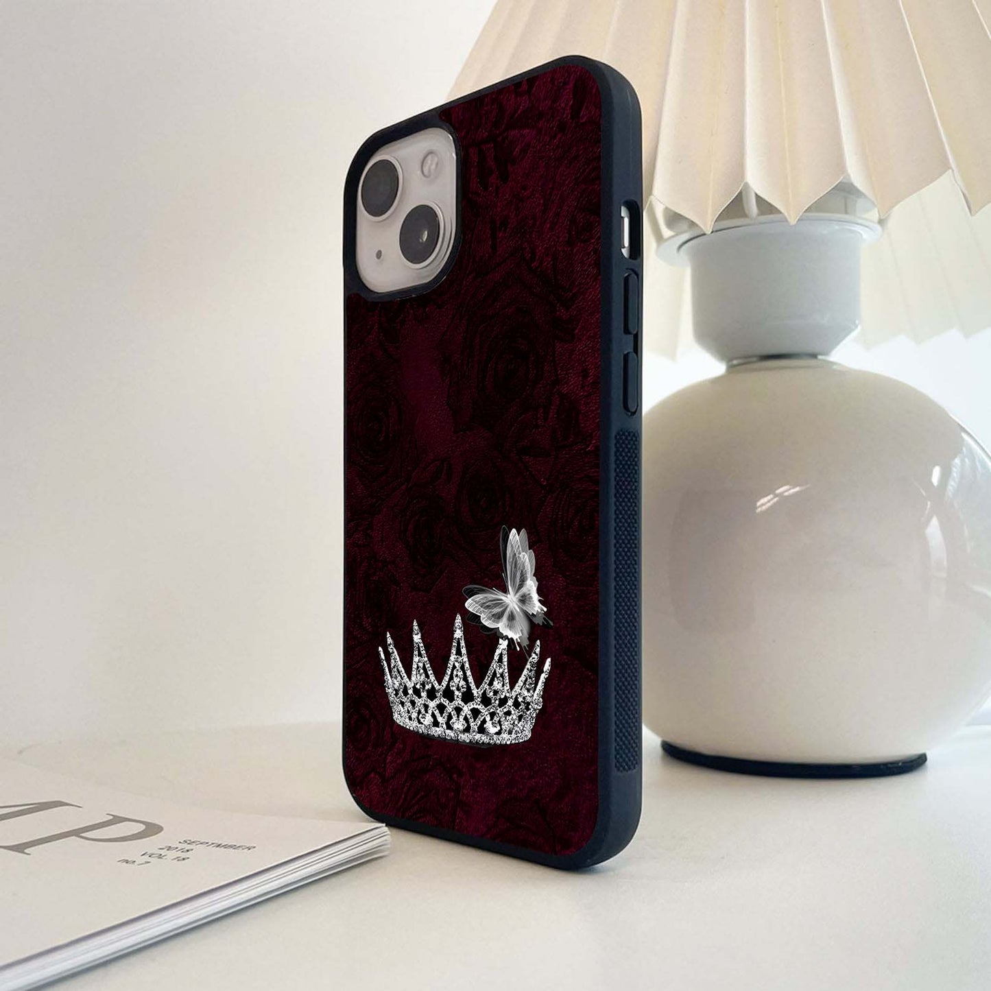 Crimson Fade Crown Glass Case