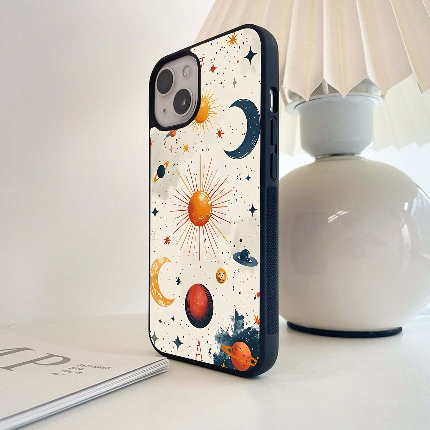 Astrology Sun & Moon Glass Case