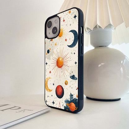 Astrology Sun & Moon Glass Case