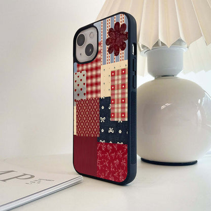 Vintage Quilt Vibe Glass Case