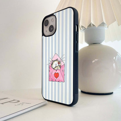 Beared Cat Glass Case