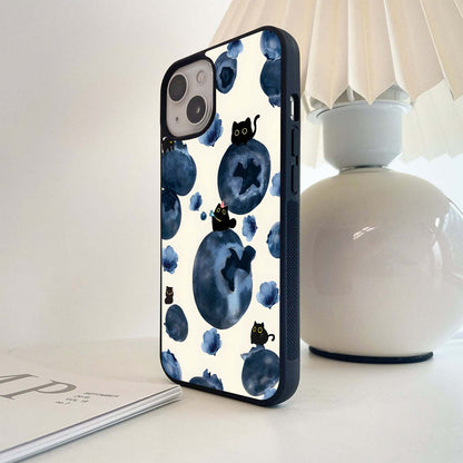 Blueberry Cats Dream Glass Case