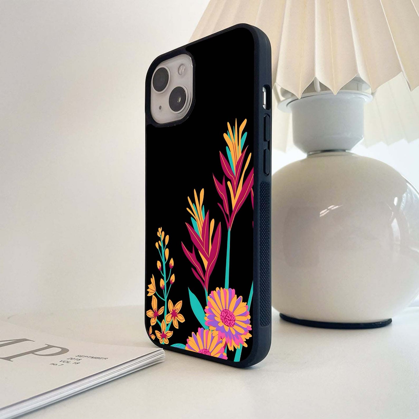 Tropical Garden Glow Glass Case