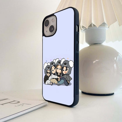 Lavender Background With BFF Glass Case