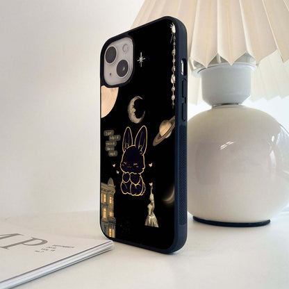 Lunar Bunny Angel Glass Case