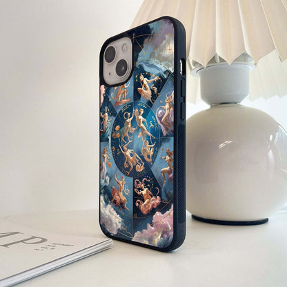 Zodiac Goddess Circle Glass Case