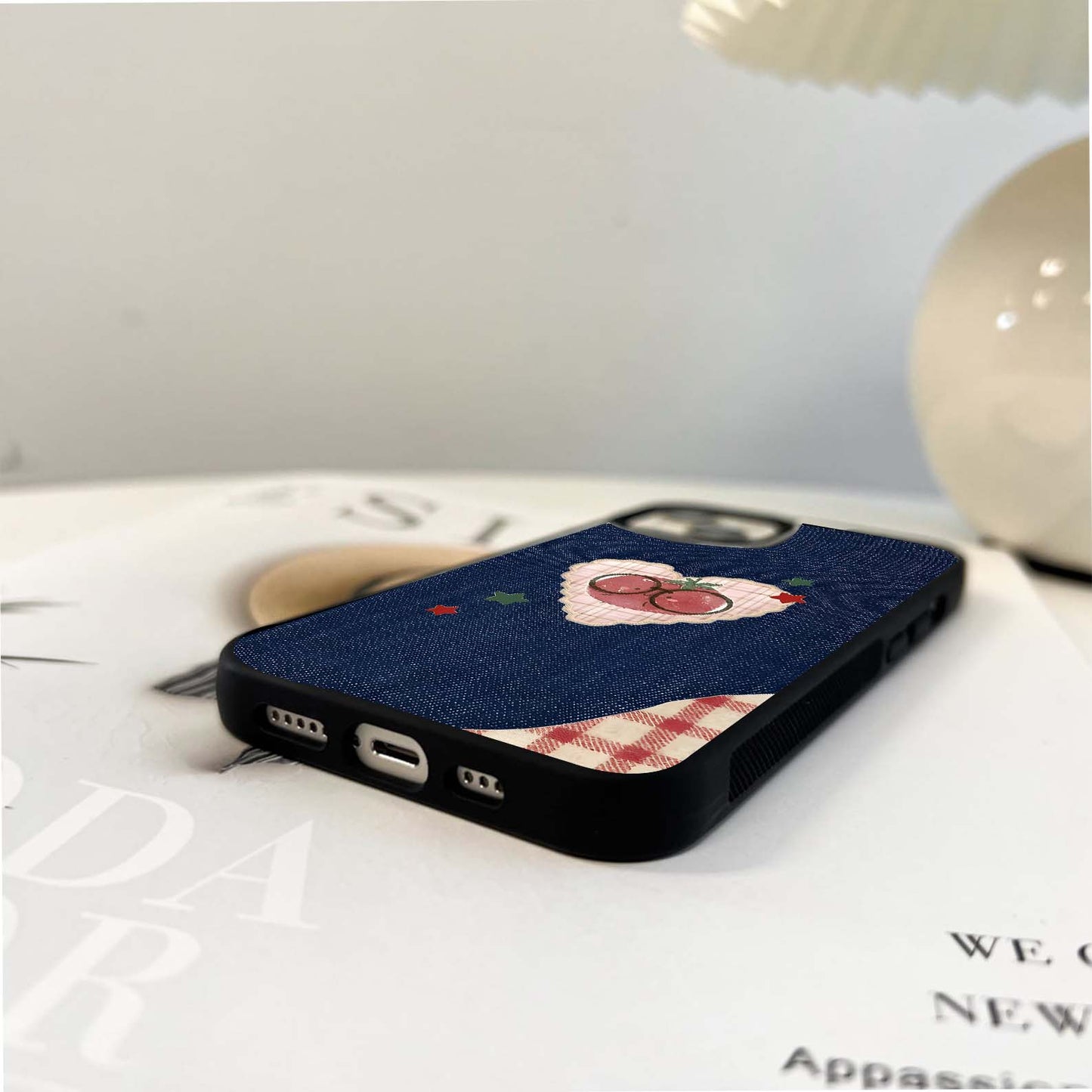 Tomato Heart Patch Glass Case