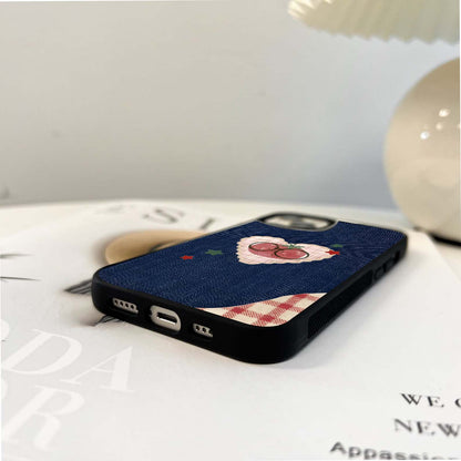 Tomato Heart Patch Glass Case