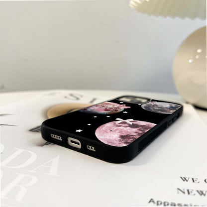 Celestial Planet Ribbons Glass Case