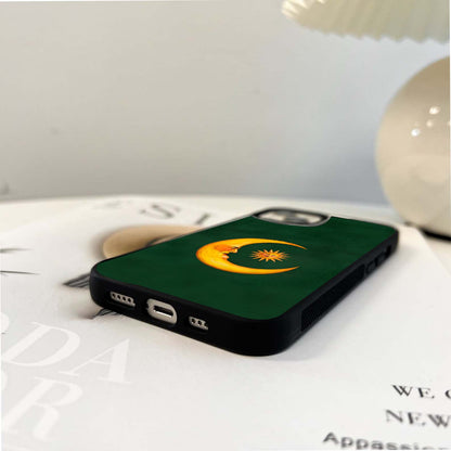 Midnight Floral Swirl Glass Case