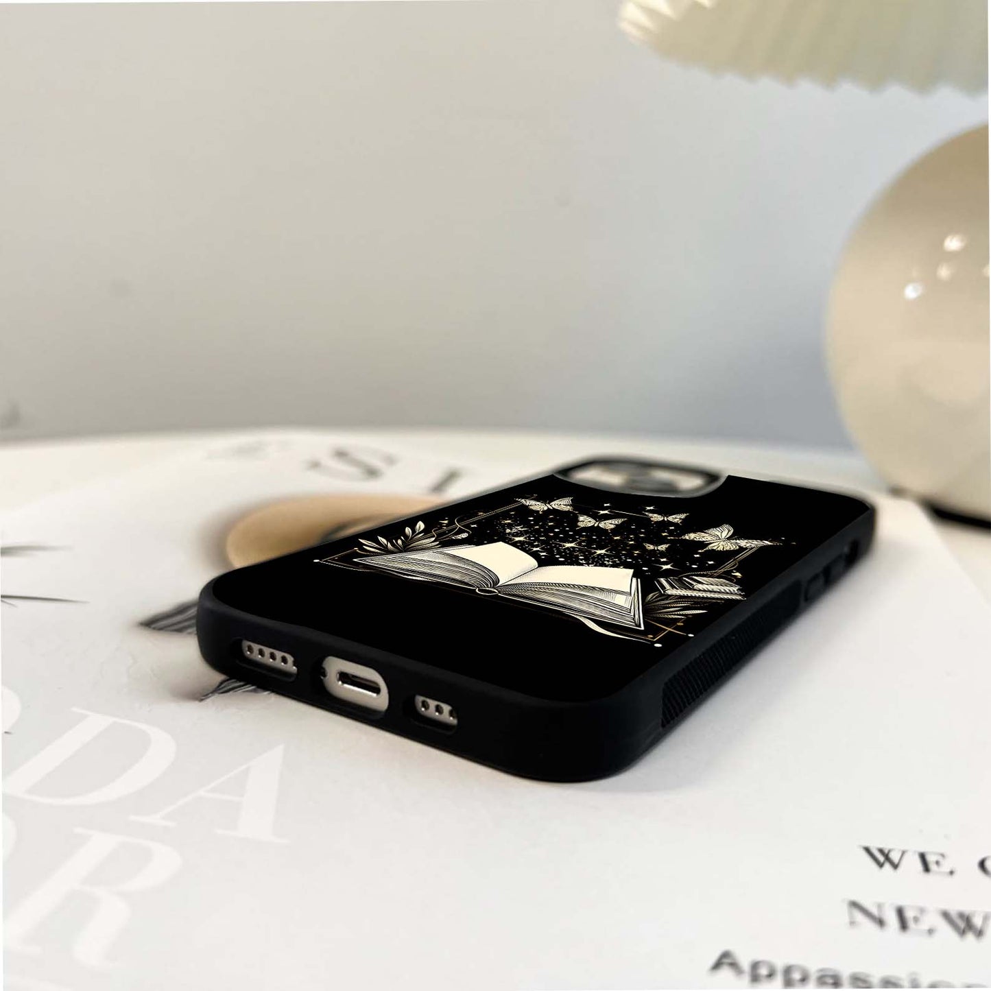 Butterflies On Book Glass Case
