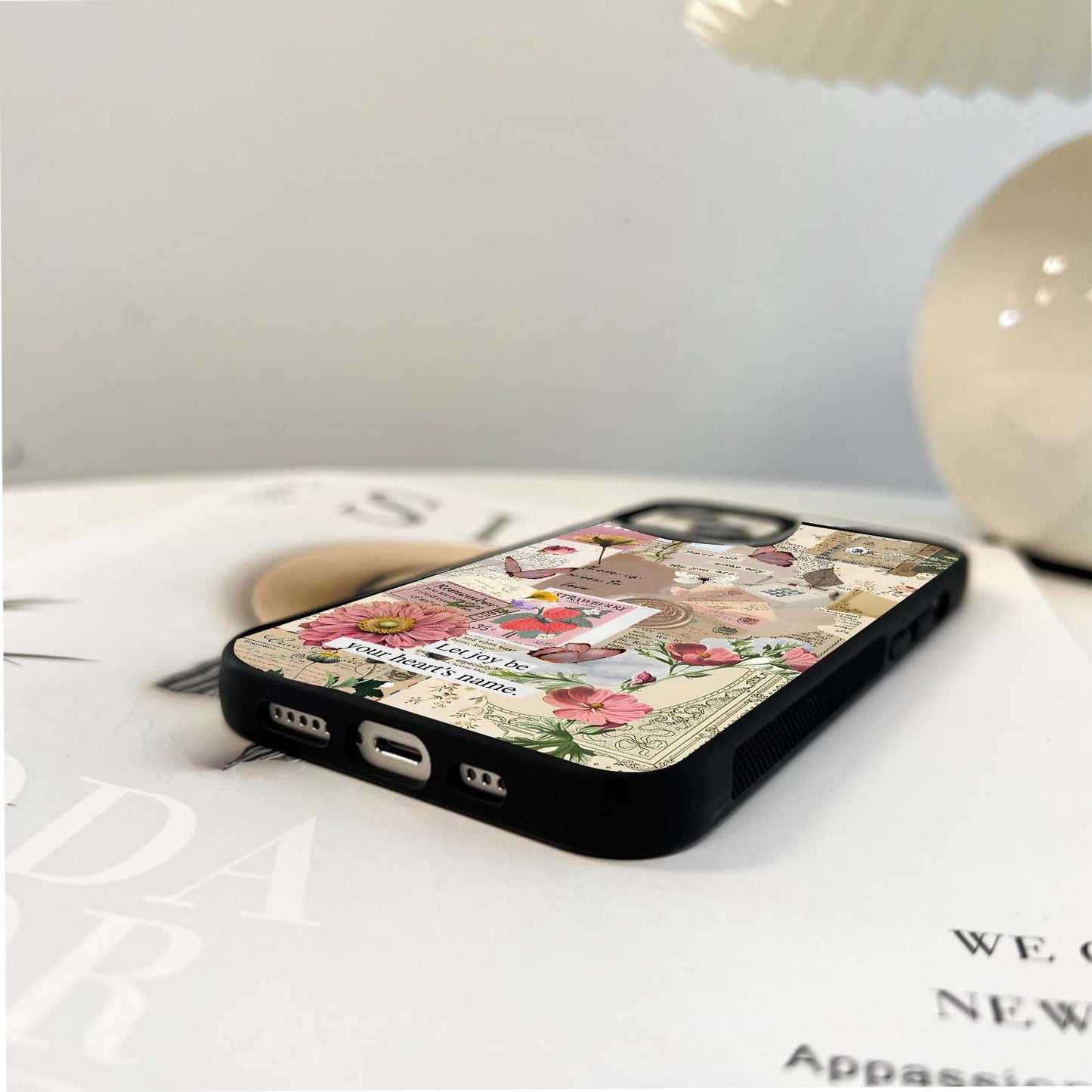 Romantic Letter Kisses Glass Case