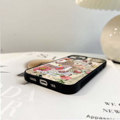 Romantic Letter Kisses Glass Case