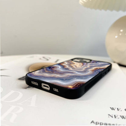 Celestial Marble Waves Glass Case