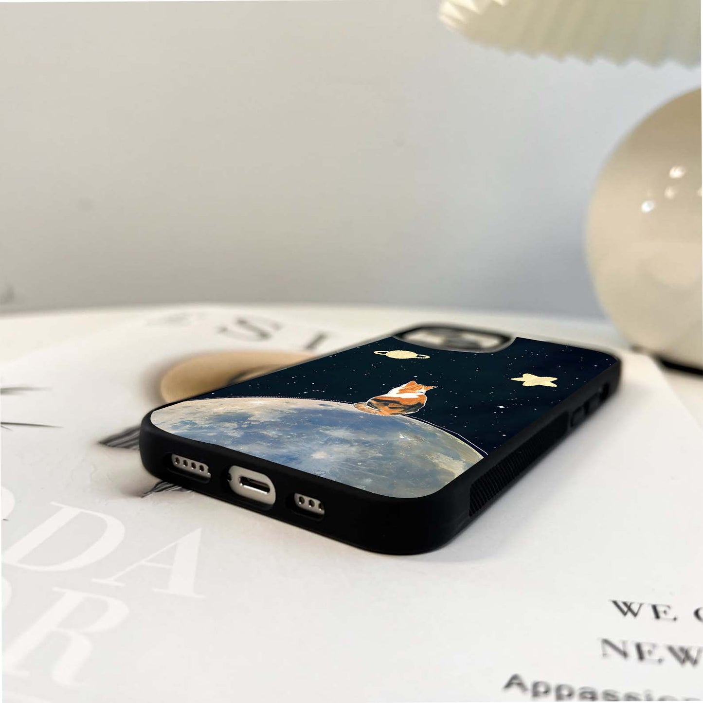 Lunar Cat Companion Glass Case