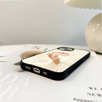 Serene Lotus Touch Glass Case