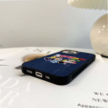 Denim patch style Glass Case