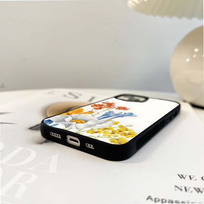 Bright Flowers Palette Glass Case