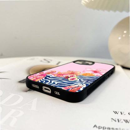 Berry Disco Bloom Glass Case