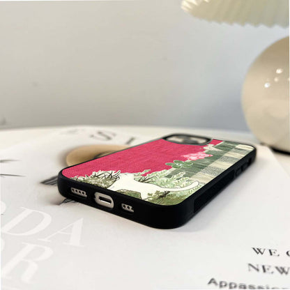 Fabric Patterns Glass Case