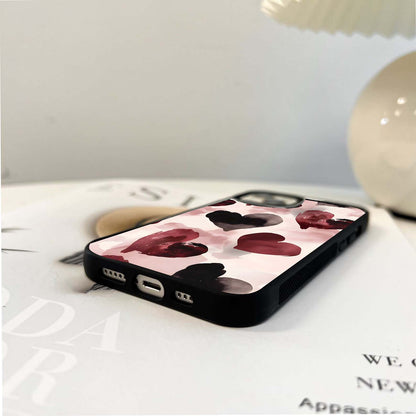 Soft Broken Hearts Glass Case