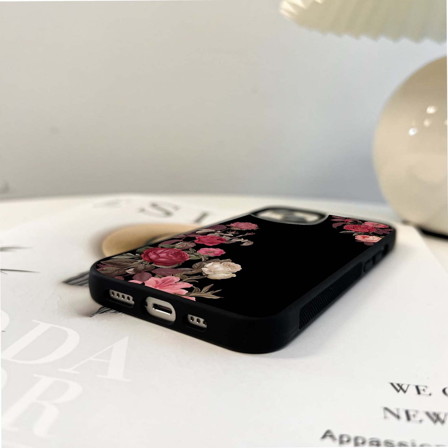 Crimson Rose Dust Glass Case