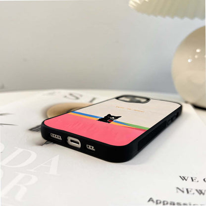 Chill Cat Vibes Glass Case